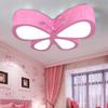 Frete grátis lâmpada de teto LED lâmpada de quarto personalidade criativa borboleta iluminação jardim de infância menina princesa lâmpada de quarto