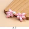 Botão de prato Hengmeihe Cheongsam Novo Chinoiserie Cinnabar Plum Feito à mão Botão de tira dura Retro Dinastia Han Acessórios de fivela decorativa
