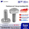 304 aço inoxidável quadrado T-Bolt slot parafuso GB37 slot T-Bolt M5M6M8M10M12