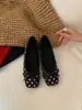 Sapatos Mary Jane Chuyuji estilo francês de bolinhas com bico quadrado, laço e aumento de altura embutido, sapatilhas doces femininas sem cadarço