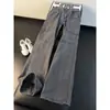 Calça Jeans Lavada de Bolso Grande Estilo Americano 2026, masculina, perna reta, corte solto, corte limpo, calça de lenhador de alta qualidade