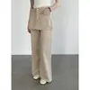 Pantalones Anchos de Nicho Estilo Coreano Taochuan Pantalones Casuales para Mujer Primavera Nuevos Jeans de Cintura Alta U88029