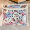 Elásticos de Cabelo Infantis de Alta Elasticidade e Duráveis para Meninas, Toque Premium, Cordas de Cabelo Que Não Danificam o Cabelo, Sem Marcas de Puxar Cabelo