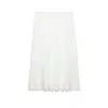 Ropa de Mujer Transfronteriza 2026 Moda Europea y Americana Elegante Versátil Sencilla Falda Larga Blanca Floral para Mujer Verano