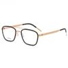 Gafas Marco Mismo Estilo Tormenta Negra 9708 Marco Gafas Miopía Aleación de Titanio Gafas Vintage Cuadradas Cara Grande Sin Tornillos