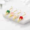 Accesorios para joyería semiacabados metal incrustado circonita ratón colgante hecho a mano diy collar pulsera pendientes colgante venta al por mayor