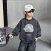 Sudadera con Capucha de Terciopelo para Bebé Niño Otoño/Invierno 2026 Nuevo Estilo Coreano Elegante Ropa Interior de Niños de Una Pieza Top de Terciopelo Primavera/Otoño