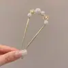 Novo design vintage, grampo de cabelo pintado, grampo de cabelo de alta qualidade, acessórios de cabelo de pérola, traçador de cabelo na parte de trás da cabeça, novo grampo de cabelo estilo chinês