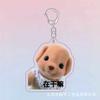 Llavero Periférico para Cachorro Nuevo Colgante de Mochila Escolar para Pareja de Acrílico Expresión Linda Accesorios de Regalo para Bolsos