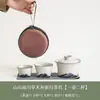 Conjunto de Chá de Viagem Kung Fu Portátil para Exterior Retrô Uma Panela Duas Xícaras Tigela com Tampa Xícara de Chá Conjunto de Chá Kung Fu