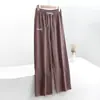 Calça de Dormir Quente Engrossada, Usável Fora de Casa, Calça Casual Derong, Calça Reta Plus Size, Calça Larga Solta para Casa Outono e Inverno para Mulheres