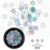 Nuevos Productos Transfronterizos Arte de Uñas Adornos Navideños Pulpa de Madera Rebanada de Computadora Copo de Nieve Papá Noel Adornos Mixtos en stock