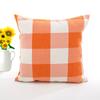 Funda de almohada de cuadros Lino Color Sólido Hogar Cojín Rayado Fabricante Suministro Directo Algodón y Lino Felpa Corta Transfronterizo Modelo Popular