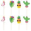 Nueva decoración para fiesta hawaiana, inserción de tarjeta para pastel, verano, decoración hawaiana, tarjeta para insertar en pastel, postre