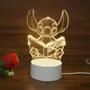 Luz de Noche 3D Lámpara de Mesita de Noche USB Adorno Regalo de Cumpleaños Lámpara LED de Ahorro de Energía Compra Grupal Corporativa Regalo Conmemorativo Lujo Ligero