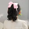 Pinza para el pelo con lazo de cinta dulce para mujer 2025 Nuevo estilo Pinza para el pelo en la parte posterior de la cabeza Pinza de pico de pato Pinza para recogido a medias Tocado