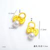 Accesorios de oro vietnamitas de larga data para manualidades, flor de perla, flor de cerezo, flor de durazno, flor de cuatro lados, colgante de lazo, pulsera