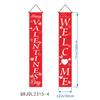 Bandera colgante para porche, decoración de fiesta de San Valentín transfronteriza, pancarta romántica para puerta, venta al por mayor