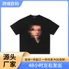 Camiseta Informal Suelta de Manga Corta con Estampado de Letras en la Espalda Stnw Unreal Portrait para Hombre y Mujer