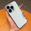 Funda de Cuero Minimalista Color Sólido Dopamina Adecuada para el Teléfono Apple 17 Pro Max, Tendencia en Redes Sociales, Popular para Modelos 16/15/14, Unisex