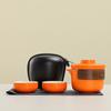 Juego de Té de Viaje Cerámico Juego de Té Kung Fu Bolsa de Almacenamiento Portátil Taza Expreso para Exteriores Regalo Práctico para Clientes