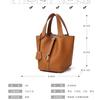 Bolsa linda bolsa de la suerte bolso de mano de cuero genuino bolsa de cesta de verduras bolsa mediana bolsa de piel de vaca de primera capa Bolsa pequeña de bloqueo popular en la red