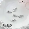 Accesorios Premium de Zirconia para Uñas, Lujo Ligero Estilo Francés, Brillantes Decoraciones de Diamantes para Uñas Portátiles en Forma de Arco Creciente con Diamantes Completos en el Lateral