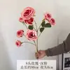 Arte Floral para Bodas: Rosas de Princesa Real de 8 Cabezas, Decoración de Lugar de Boda de Alta Gama, Flores Artificiales para Decoración de Zona Escénica, Materiales Florales Simulados