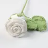 Flores Artificiales de Lana Hechas a Mano Terminadas Flores Artificiales Rosa Francesa Flores Inmortales Decoración del Hogar Ramo de Boda Arreglo Floral