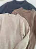 Primavera y Otoño 2026 Nuevo para Niños Clase A Bebé Estilo Moderno Simple Suéter de Cuello Redondo Camiseta Base Transfronterizo en Stock