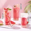 Bebida concentrada de jugo de fruta picada Hongbaole leche espesa para tienda de té dedicada a la bebida Chuangyu fruta picada Hongbaole 1.2kg