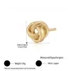 Nuevos aretes de cobre personalizados estilo europeo y americano, aretes de circonita de lujo ligero chapados en oro de 18 quilates al vacío a la moda al por mayor
