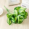 Planta Verde Simulada Colada Cor Sempre-Viva que Muda Arranjo de Flores para Parede de Carpintaria Jardinagem Flor Artificial com Grama