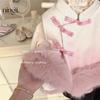Ningli Ropa Nueva China para Niños Cheongsam de Lana Degradado para Niña Otoño e Invierno Nuevo Chaleco de Lana para Niños Pequeños y Medianos para Mujer