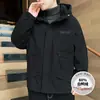 Tanke Zhe Ropa de Hombre Otoño e Invierno Chaqueta de Plumas Hombre Ropa de Trabajo Americana Marca de Tendencia con Capucha Calle Alta Descarado Guapo Abrigo Casual para Hombre