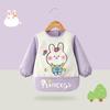 Bata Infantil para Comer, Impermeable y a Prueba de Aceite, Babero de Otoño e Invierno para Bebé para Usar por Encima, Moda y Lindo Conejo para Vestir al Revés