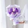 Día de San Valentín Qixi nuevo ramo creativo de 11 rosas celebridad de internet romántico jabón flor eterna regalo bolso de mano