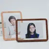 Marco de fotos de mesa de ajuste universal de 6 pulgadas 7 pulgadas con veta de madera simple y moderno, estudio de fotografía de bodas, regalos al por mayor, artículos de uso diario