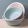 Lavabo Casero Redondo Espeso de Plástico Escarchado, Tina para Bebé, Tina de Lavandería, Tina para Pies, Lavabo para Dormitorio Estudiantil