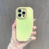 Aplicable a funda de teléfono iPhone 18 color degradado contrastante marco de lente corazón bonito Apple 17 Pro Max carcasa crema 16