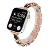 Adequado para Apple Iwatch11 Geração 10/987Se Corrente Simples Estilo Pequeno Fragrante Corda de Couro Nova Pulseira de Relógio de Metal