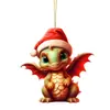 Decorações de Natal Transfronteiriças Desenho Animado Dragão Voador Carro e Casa, Enfeites de Árvore de Natal, Decorações de Casa para Festas