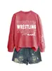 Sudadera Casual Cómoda para Mujer con Estampado de Brazo de Tía Luchadora Mi Amazon Ebay Sitio Independiente