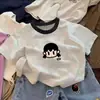 Camisetas de Manga Corta para Niños y Niñas 2026 Verano Nuevo Estilo Tops para Niños de Edad Media y Mayores Algodón Puro Holgadas de Verano de Media Manga Camisetas para Niños
