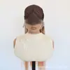Fábrica de Perucas Qingdao Atacado Cor Mista Mechas Fibra Sintética de Alta Temperatura Peruca Longa Reta Headgear