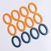 Estilo Japonés Minimalista Color Sólido Aro Hueco Ovalado Accesorios de Resina Pendientes Colgante para DIY Funda de Teléfono Materiales Venta al por Mayor