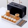 Juego de té Yugruiyouxing, tetera portátil, juego de té de kung fu, ideal para el hogar, regalo de negocios, bandeja de té con logotipo