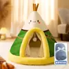 Ninho de Gato Transfronteiriço Outono e Inverno Novo Estilo Tenda Escovada Estilo Britânico Ninho de Gato Casa Quente de Inverno Ninho de Cachorro Suprimentos para Animais de Estimação