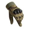 Guantes tácticos de medio dedo para hombre, transpirables, antideslizantes, resistentes al desgaste, de carcasa dura, protectores para aficionados al ejército, para entrenamiento de combate al aire libre, guantes de dedos largos.