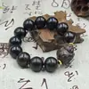 Precioso Pixiu de Agarwood Deus da Riqueza Contas Únicas para Homens e Mulheres, Pulseira de Agarwood, Corrente de Mão de Agarwood, Joias de Agarwood